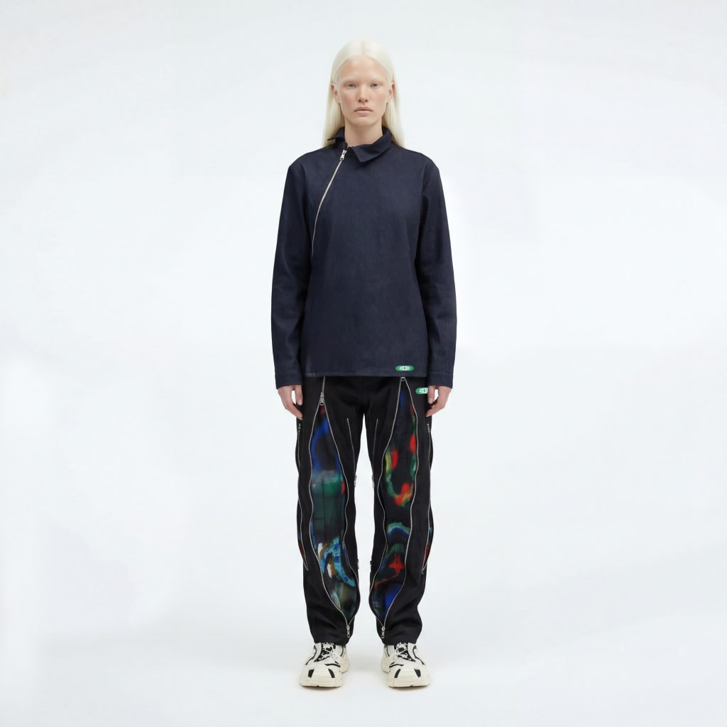 dark blue zipper