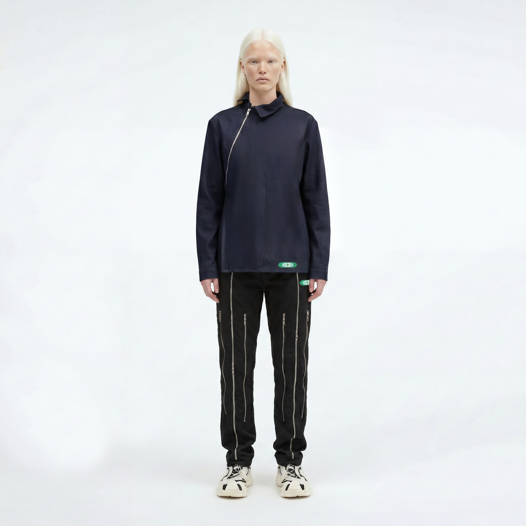 dark blue zipper