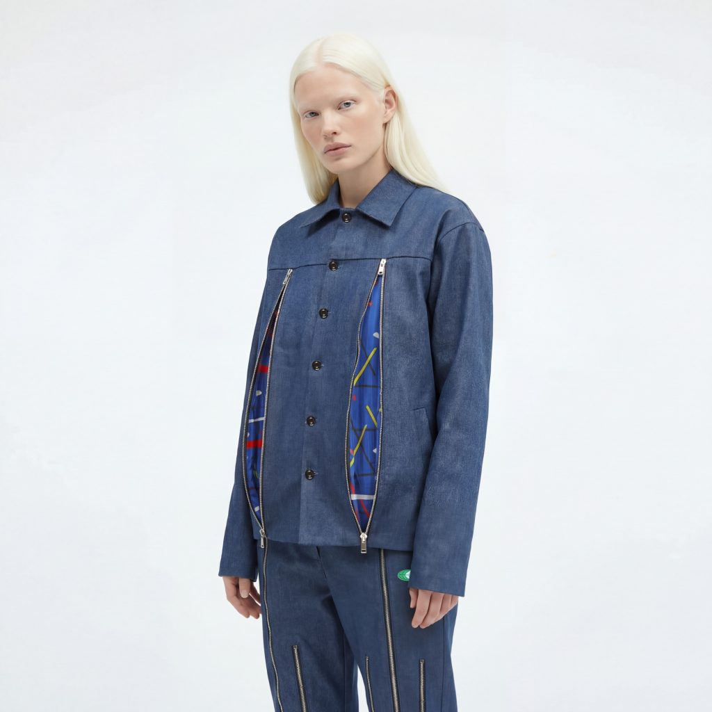 dark blue jacket