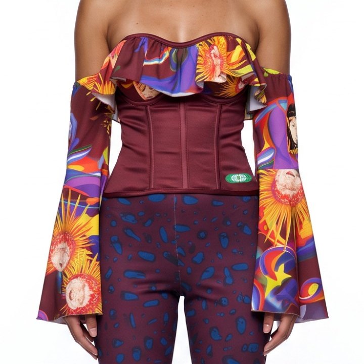 Burgundy Sun Corset